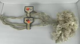 India House Trimmings 752122790337 Set Of 2 Large Ivory Drapery Curtain Tie Backs Tassels