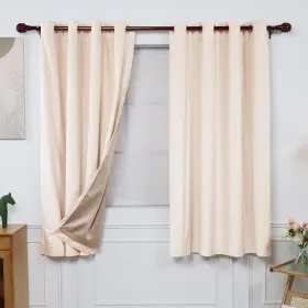 Scurbj39-12t Inlinas Velvet Blackout Curtain - Luxurious Softness With Light Control Ther