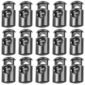 H-cord-20 Inovat Plastic Toggle Spring Stop Single Hole String Cord Lock 100pcs Square