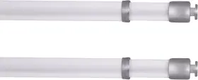 Az393 Interior Living 28-48 Inch Adjustable Petite Round Sash Rod 7/16 White