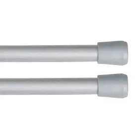 9pk2rem Interior Living Az630/9pk2rem 18-28 Inch Adjustable Spring Tension Rod 2-pack 7/16 Diameter Silver
