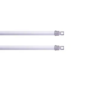 1pk2rem Interior Living Az643/1pk2rem 21-38 Inch Adjustable Petite Swivel Sash Rod White
