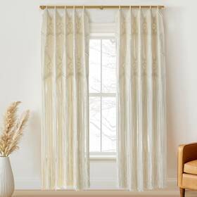 Iower 734598479992 Macrame Curtains Windows 2 Panels 50 Inch Wx75 L Closet Doorway Boh