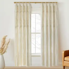 Wx75 Iower 734598479992 Macrame Curtains Windows 2 Panels 50 Inch L Closet Doorway Boh