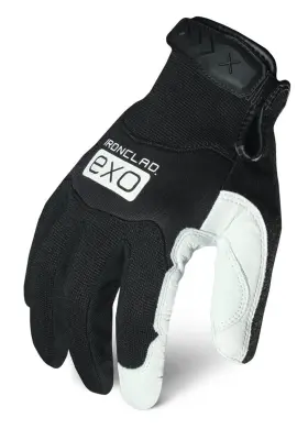 Exo2-mplw-03-m Ironclad Mens Medium Exo Pro Leather White Goatskin 2 Count Pack Of