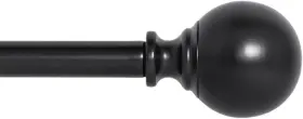 112-156bla-72-144 Ivilon Drapery Treatment Window Curtain Rod - Ball 72 To 144 Inch Black