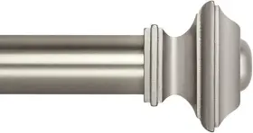 202-151satnic-48-86 Ivilon Drapery Treatment Window Curtain Rod - 48 To 86 Inch Satin Nickel