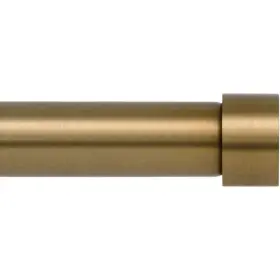 350-161wargol-28-48 Ivilon Drapery Window Curtain Rod - End Cap Style 28 To 48 Inch Warm Gold