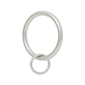 Ivilon 711221535089 Drapery Eyelet Curtain Rings - 1.7 Inch Ring Loop For Hook Pins Set Of 14 Sati