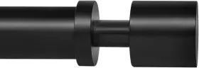 Ivilon 810068152814 Extra Long Curtain Rod For Windows - Spaced 120 To 240 Inches Black