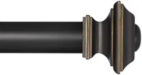 Sp29-c Ivilon Drapery Treatment Window Curtain Rod - 16 To 28 Inch Antique Black