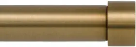 Sp35-c Ivilon Side Window Short Curtain Rod - End Cap Style 16 To 28 Inch Warm Gold