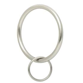 Ivilon Sr622-14 Drapery Eyelet Curtain Rings - 2 Inch Ring Loop For Hook Pins Set Of 14 Brushe
