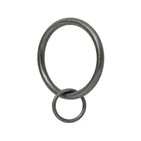 Sr671-14 Ivilon Drapery Eyelet Curtain Rings - 1.7 Inch Ring Loop For Hook Pins Set Of 14 Pewter