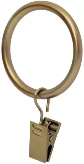 Sr951-14 Ivilon Drapery Curtain Clip Rings - Clips Ring For Panels 1.7 Inch Set Of 14 Warm G