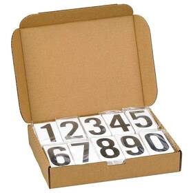 J. J. Keller & Associates Inc. B07yn3v2g2 J. And Inc. Vinyl Numbering Kit - 4.5h Permanent Self