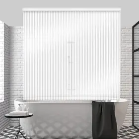 Jakooz 742901770223 Replacement Shower Curtain For Bathroom. Only White Stri
