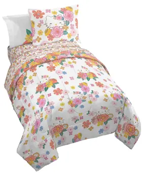 Jay Franco 032281433260 Hello Kitty Twin Size Comforter Set - 7 Piece Bedding Includes She