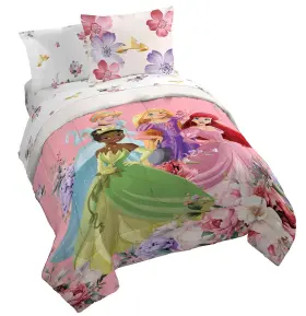 Jay Franco 032281433574 Disney Princess King Size Comforter Set - 7 Piece Bedding Includes