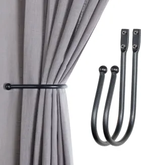 1939772-k001 Jayanita Exports Pvt. Ltd. Deco Window Curtain Holdbacks 2 Pcs Curtains Holder Wall Mounted Drapery Tieback