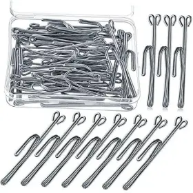 Gr-jetec-207282 Jetec Pieces Slip On Drapery Hooks Metal Curtain Hook 15 Silver
