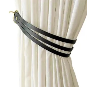 Jfwuhap 616814041162 Leather Curtain Tiebacks 2 Pcs Tiebacksleather Rod Holderthi