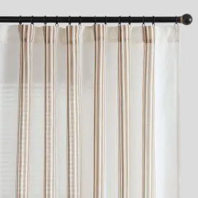 Dymbt-colin-5290c03 Jinchan Striped Linen Blend Curtains 90 Inch Long For Living Room Tan Stripe