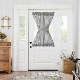 Slbfcdpn-5240p1v03 Jinchan French Door Curtain With Open 52 Inch W X 40 L Pack Of 1 Sheer Grey