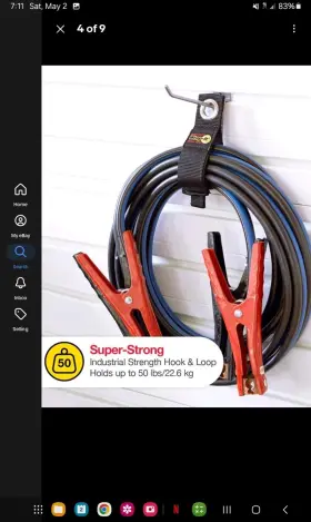 103-20bx Jjaamm Llc Heavy-duty Storage Straps 10-inches 3-pk. 50 Lbs Weather Proof