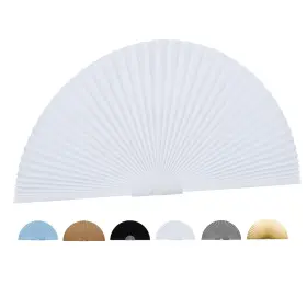 Jlong 045825976122 Arch Small Window Shade Curtains Half Circle Moon Pleated Blinds Semi