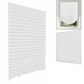 Jlong 902246138187 Blackout Blinds For Windows Pleated Paper Shades Adhesive Cordless Offi