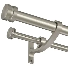 Jd-027 Joodxoe Double Drapery Curtain Rods 36-72 Inch Telescoping Rod With 1inch Lar
