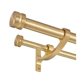 72-144 Joodxoe Jd-030 Double Drapery Curtain Rods Inch Telescoping Rod With 1inch La