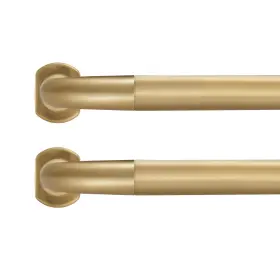 Jd-093 Joodxoe 2 Pack 1inch Diameter Wrap Around Curtain Rods 28-48inch Adjustable Length R
