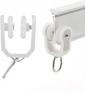 Jos & Haz 445018028029 Curtain Tracks Accessories 10 Pack Track Roller Hooks