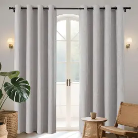 Jd21002-owh-63 Joydeco Blackout Curtains 63 Inches Long 2 Panels Burg Room Darkening Curtai