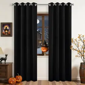 Jd21018-bl-84 Joydeco Blackout Curtains For Bedroom Black Out 84 Inch Long