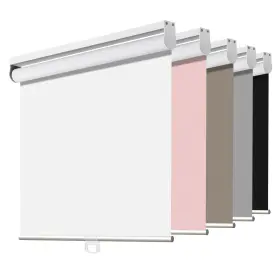 Sc0004-wh-28 Joydeco White Cordless Roller Shades Spring Blackout Window Blinds Wi