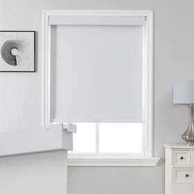 Joydeco Sc0029-wh-36-75 No Drill Blackout Shades Free-stop Cordless Roller Uv Protec