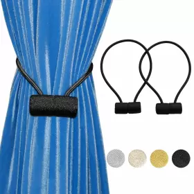 Joysusie 688209970494 2 Pack Magnetic Curtain Tiebacks The Most Convenient Drape Tie Backs Europea