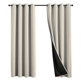 Jsfly 652768216560 100% Blackout Curtains 106 Inch Length For Bedroom Thick Noise Reduction The