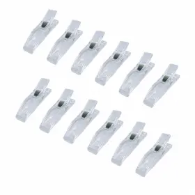 Hot-psx0002 Jstnana 12 Clips For Pleated Paper Blinds Shades Clear Plastic Wind
