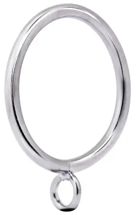 Jushengxmx 778299350730 Metal Curtain Rings With Eyelet 1.49 Inch Inner Diameter Fits Up To 1 1/4-inch Ro