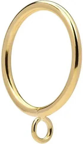 Jushengxmx 778299350969 Metal Curtain Rings With Eyelet 1.49 Inch Inner Diameter Fits Up To 11/4-inch Rod