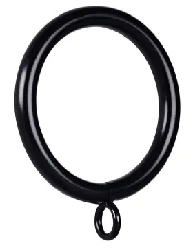 Jushengxmx 778299351072 36 Pcs Black 1.5inch Inner Diameter Metal Curtain Rings With Eyeletsf