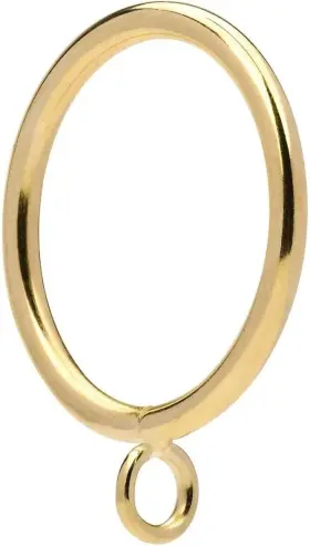 Jushengxmx 778299351096 24 Pcs Gold 1.5inch Inner Diameter Metal Curtain Rings With Eyeletsfits Up To 1