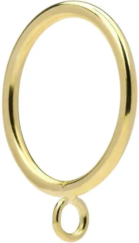 Jushengxmx 778299351102 36 Pcs Gold 1.5-inch Inner Diameter Metal Curtain Rings With Eyeletsfits Up T