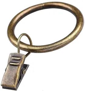 Jushengxmx 791537738114 Curtain Rings With Clips Set Of28interior Diameter 126fits For 1inch Rod