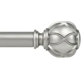 010310468 Kamanina Curtain Rods For Windows 48 To 84 Inch 48-84 Antique Silver
