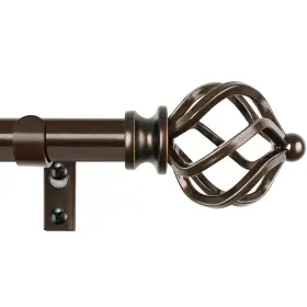 010340499 Kamanina Curtain Rods For Windows 66 To 120 Inch 3/4 66-120 Bronze